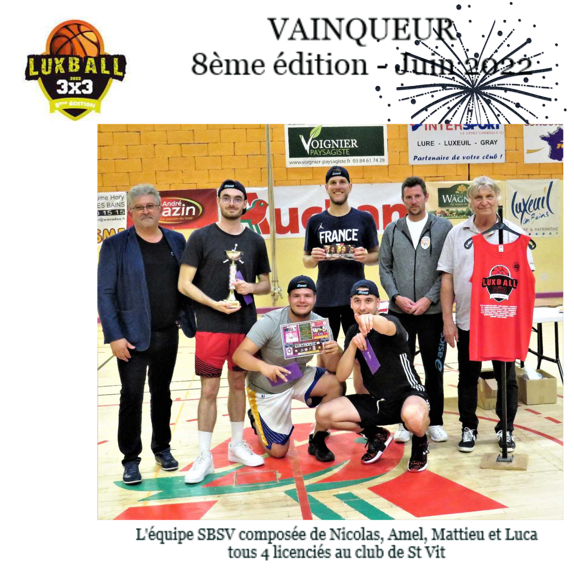 8ème EDITION TOURNOI « LUXBALL3X3 »