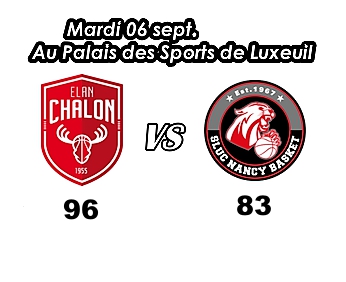 SLUC Nancy vs Elan Châlon