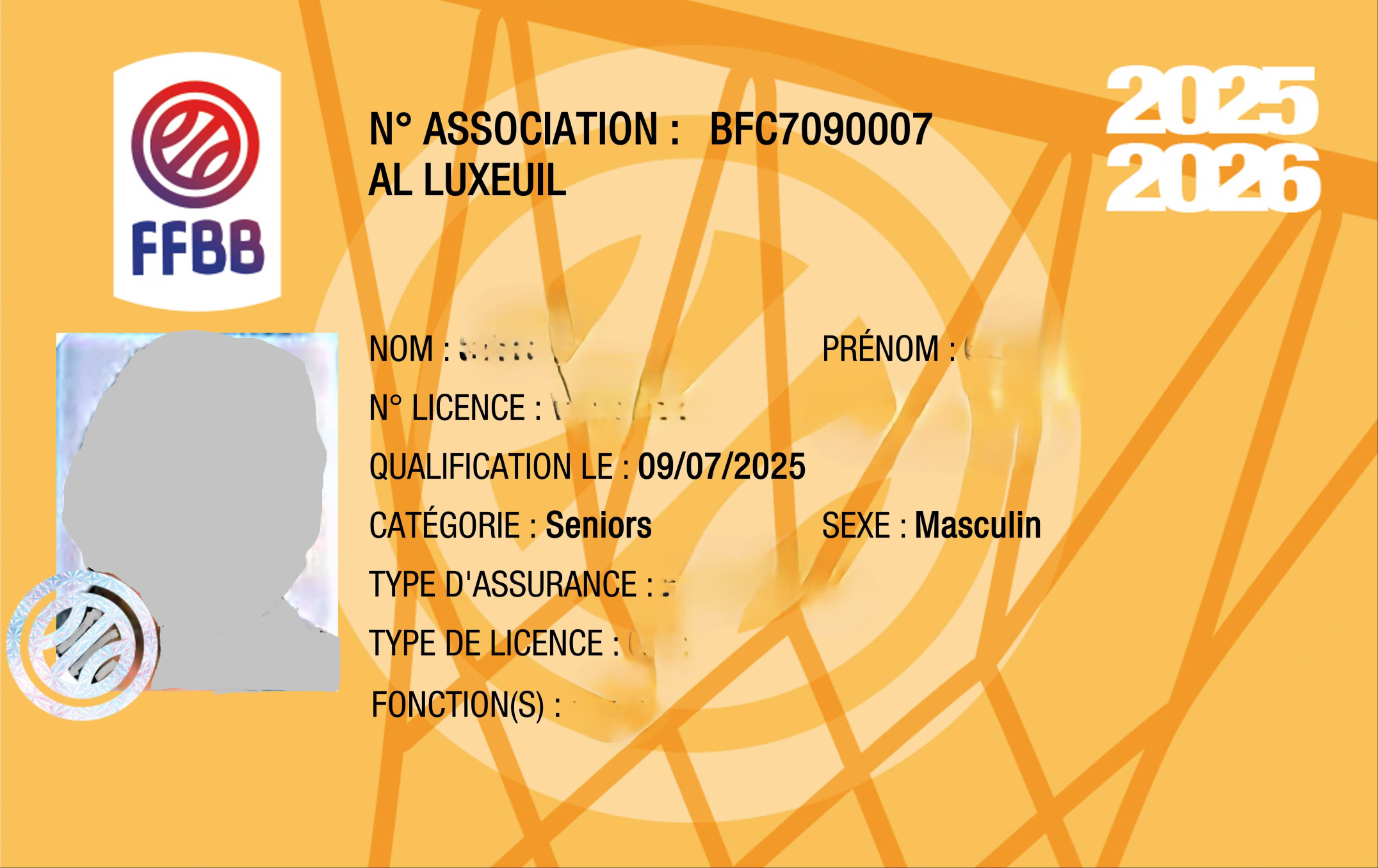 Adhésion à l’AL Luxeuil – Demande Licence – Saison 2025/2026