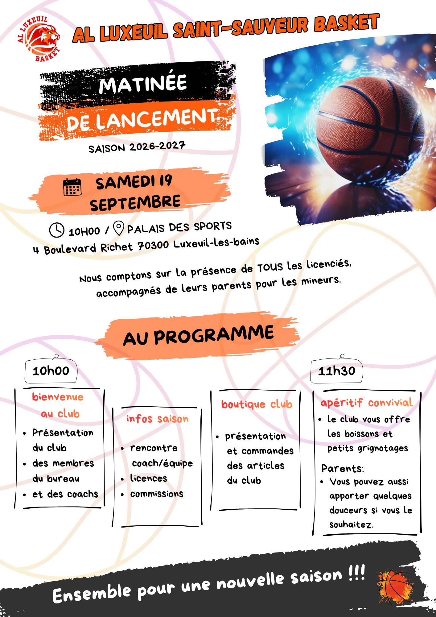 LANCEMENT SAISON 2026 – 2027